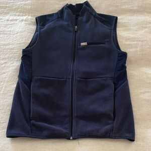 Figs Navy Blue Fleece Vest
